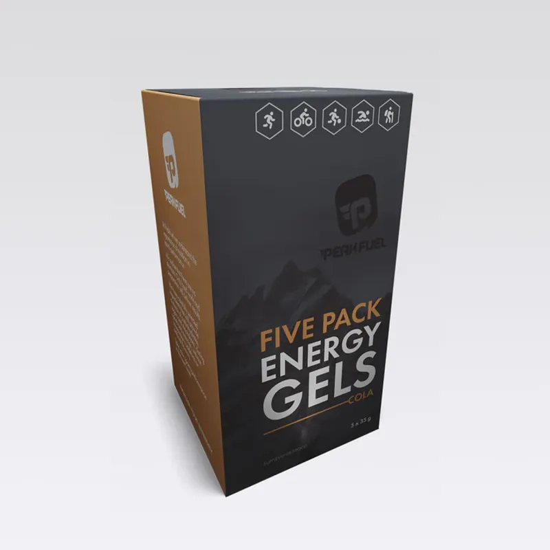 PEAKFUEL Cola 35g Energy Gels + 30mg caffeine Box of 5-1
