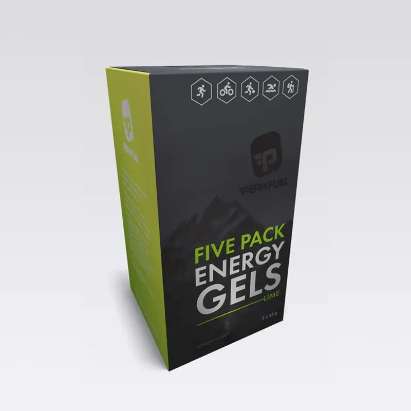 PEAKFUEL Lime 35g Energy Gels Box of 5-1
