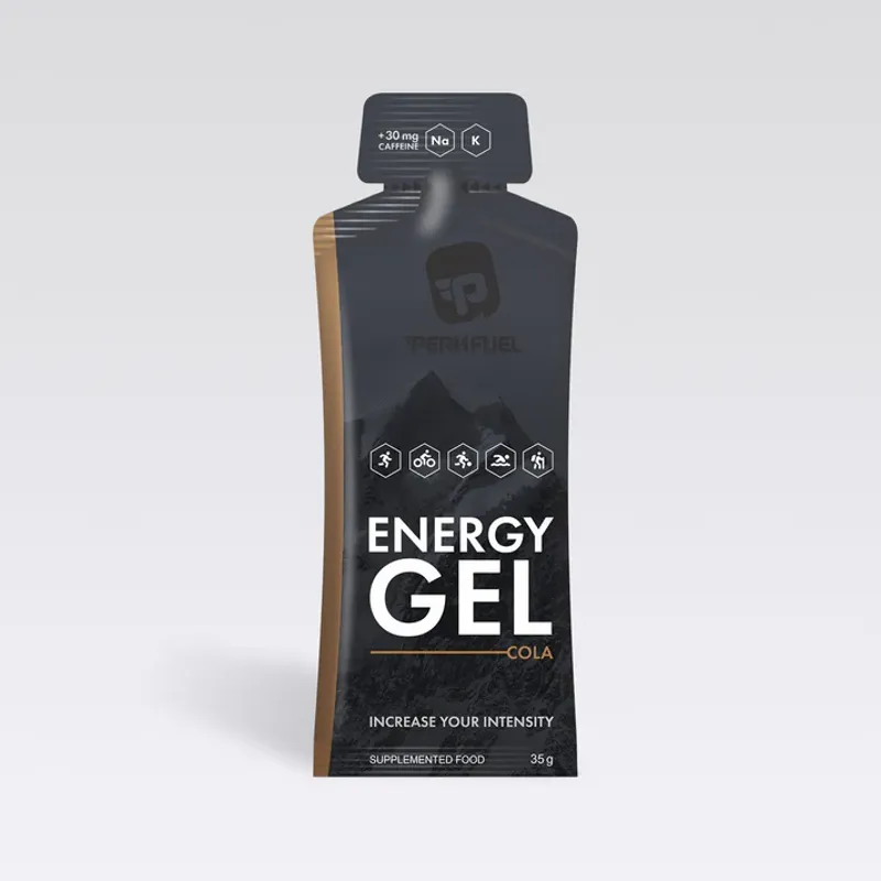 PEAKFUEL Cola 35g Energy Gels + 30mg caffeine Box of 5