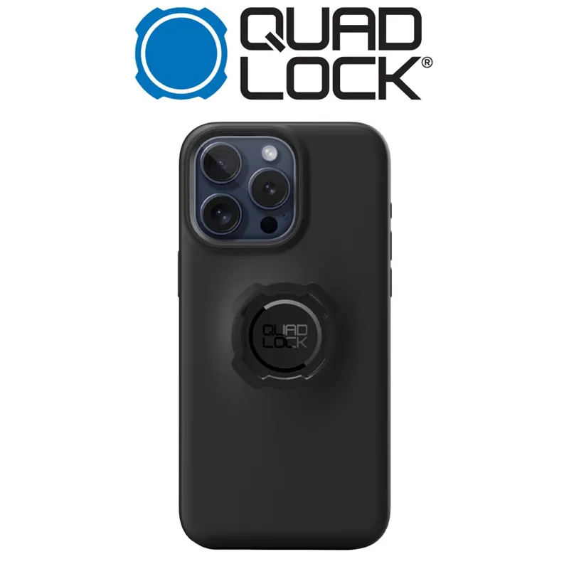 Quad Lock iPhone 15 Pro Phone Case in Black