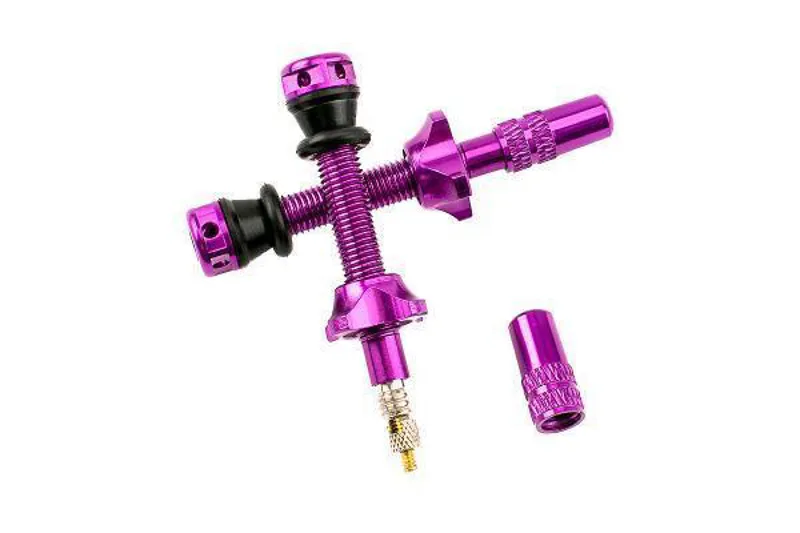 Ryfe Tubeless Valves - High Flow Presta - Purple 44mm - Pair