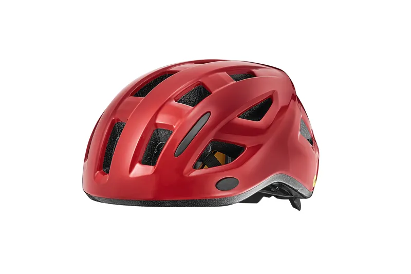 Giant Relay Mips Helmet With Visor In Gloss Red