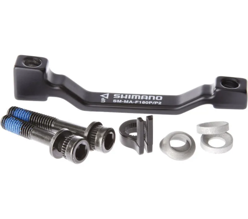 Shimano SM-MA-F180-PP Brake Caliper Adapter Postmount Caliper to Postmount Frame or Fork in Black