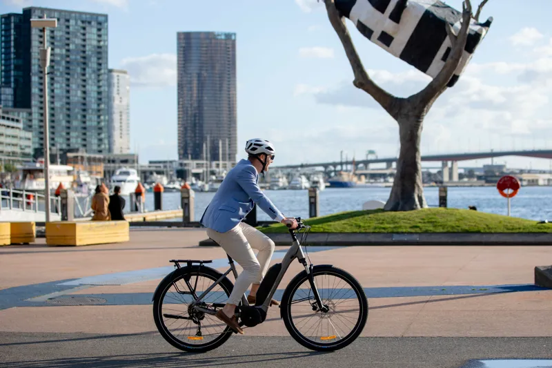 Giant Expression E+ Step-Through Electric Bike in Early Espresso-2