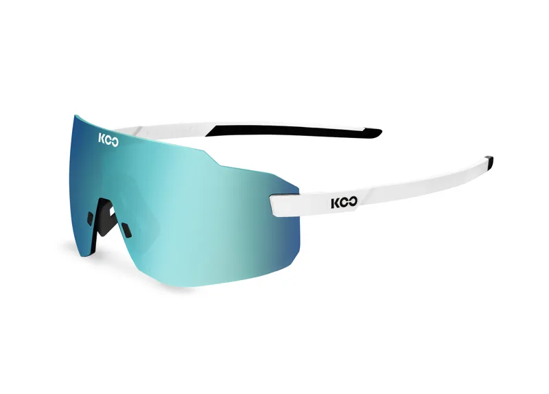Koo Supernova White Frames with Turquoise Mirror Lenses-4