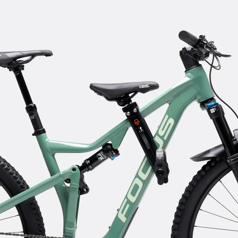 Kids Ride Shotgun Front Mount Mountain Bike Seat in Black