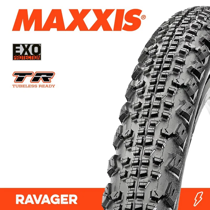 MAXXIS RAVAGER GRAVEL TYRE 700 X 45C EXO TR FOLD 60TPI E-25