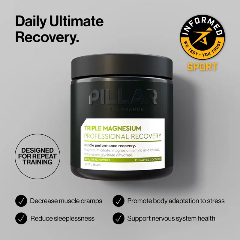 Pillar Triple Magnesium Professional Recovery Pineapple Coconut 200g Jar-1