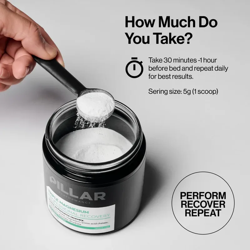 Pillar Triple Magnesium - Professional Recovery Lemon Lime 200g Jar-12