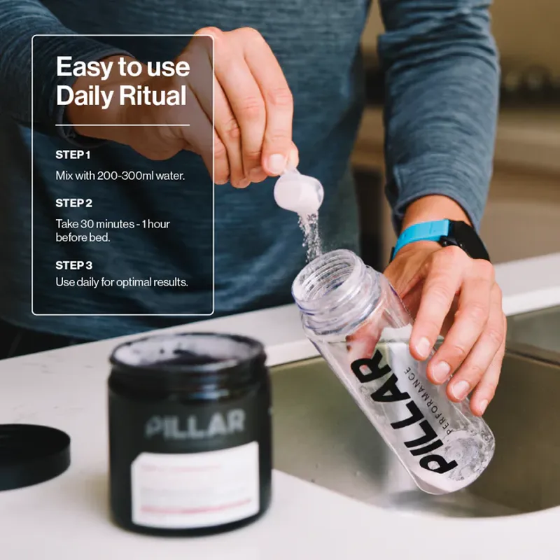 Pillar Triple Magnesium - Professional Recovery Lemon Lime 200g Jar-9