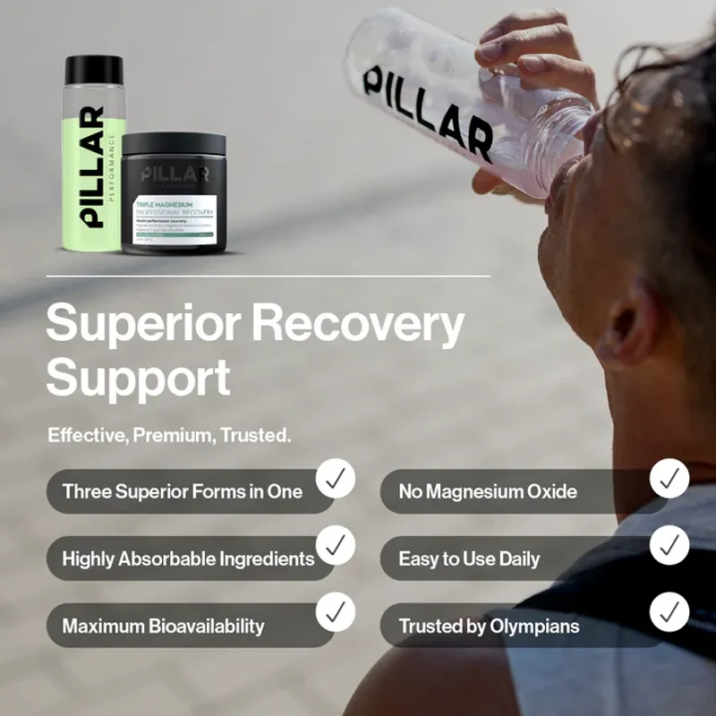 Pillar Triple Magnesium - Professional Recovery Lemon Lime 200g Jar-8