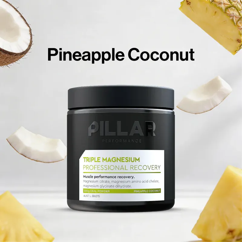 Pillar Triple Magnesium Professional Recovery Pineapple Coconut 200g Jar-12