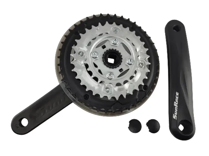 Sunrace M600 Cranks 42/32/22T 175mm in Black-1