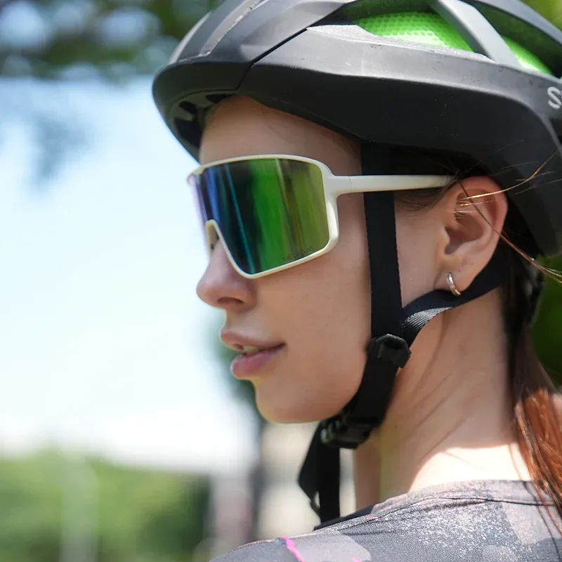 Ulac Otaku Sunglasses in Off-White Frame with Photochromic Boost Blue Lenses-7