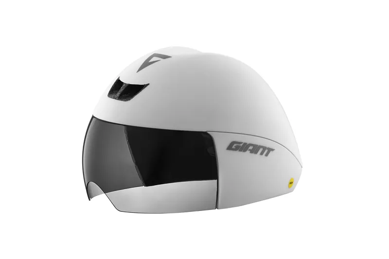 Giant Rivet Mips Time Trial and Triathlon Helmet in Matte White-2