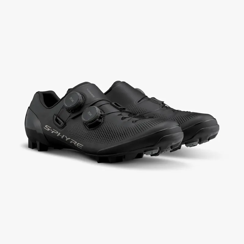 S-PHYRE XC903 Mountain Bike Xc Shoes Size 45 Wide Fit In Black-1