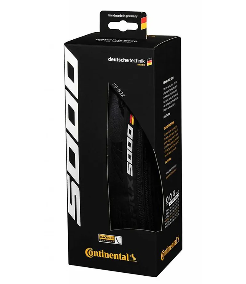 Continental Grand Prix 5000 Foldable Road Tire in Black-2