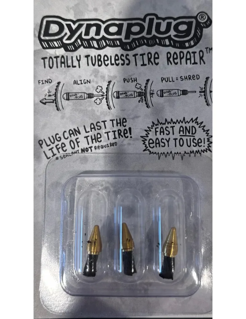 Dynaplug Replacement Plugs Soft Nose Road Plugs in Gold 3 pack