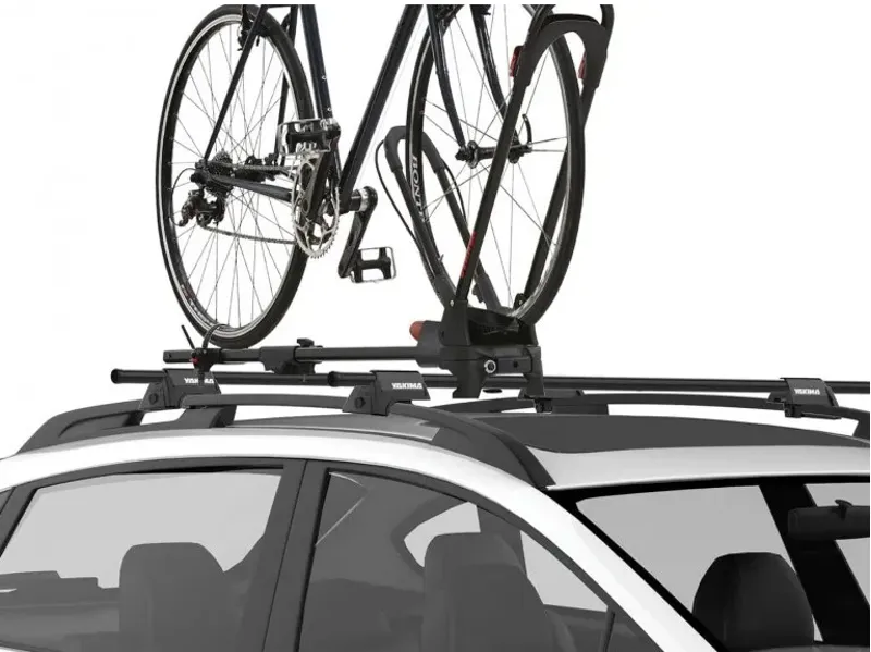 Yakima Frontloader Lockable Rooftop Upright Bike Rack in Black-1
