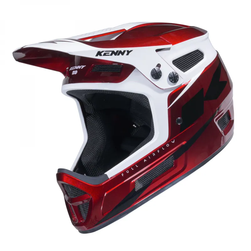 Kenny Elite Full Face Bicycle Helmet in Candy Red-1