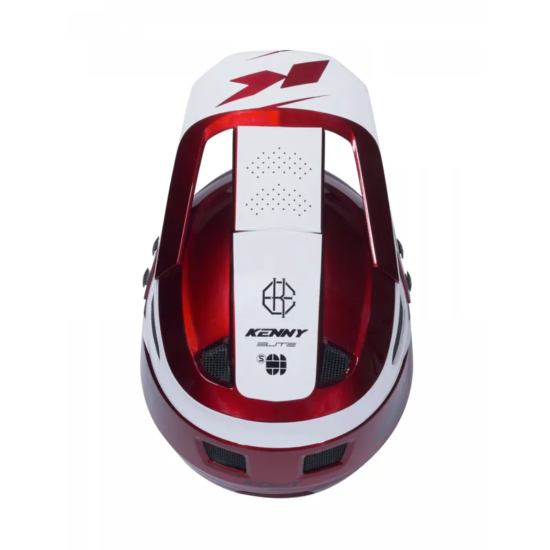 Kenny Elite Full Face Bicycle Helmet in Candy Red-3