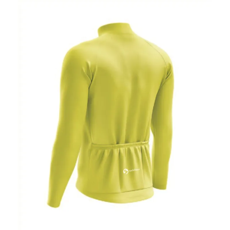 Cyclehaus Sunshield Long Sleeve Mens Jersey in Yellow-1