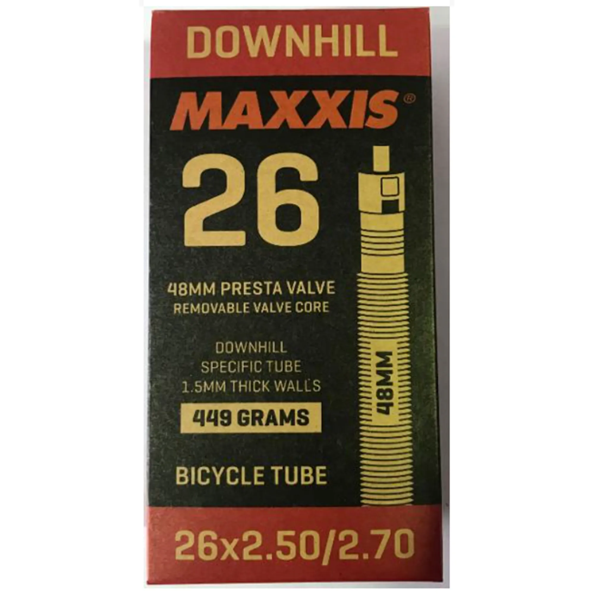 MAXXIS DownHill Tube 26x2.5 2.7 PV Removable Core