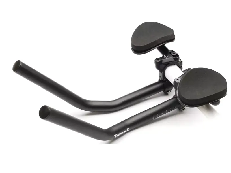 TranzX Triathlon Bar with Clip-On Arm Rest and Detachable Pads Aluminium in Black-3