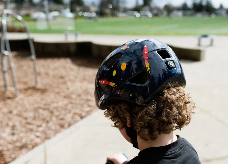 Lazer Nutz Kids Helmet With Kineticore Space in Blue-6