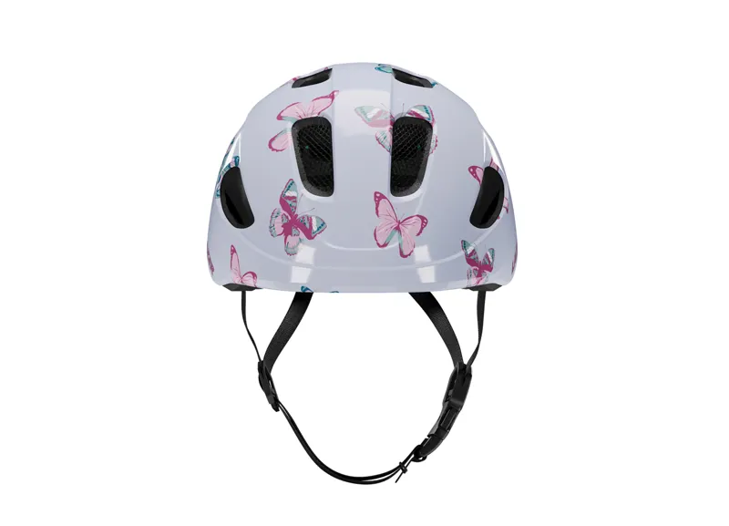 Lazer Nutz Kids Helmet With Kineticore Butterfly in White-2
