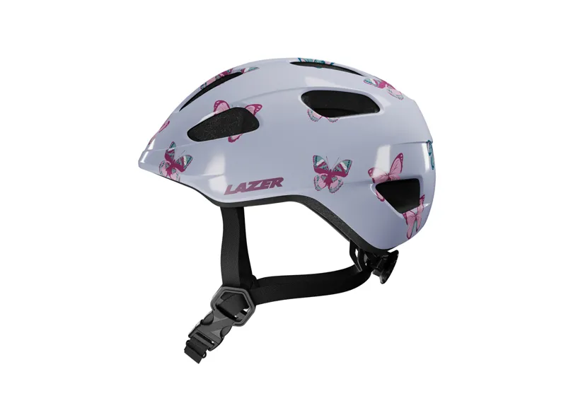 Lazer Nutz Kids Helmet With Kineticore Butterfly in White-3