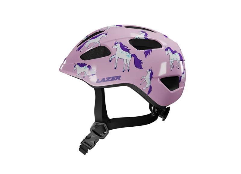 Lazer Nutz Kids Helmet With Kineticore Unicorns in Pink-3
