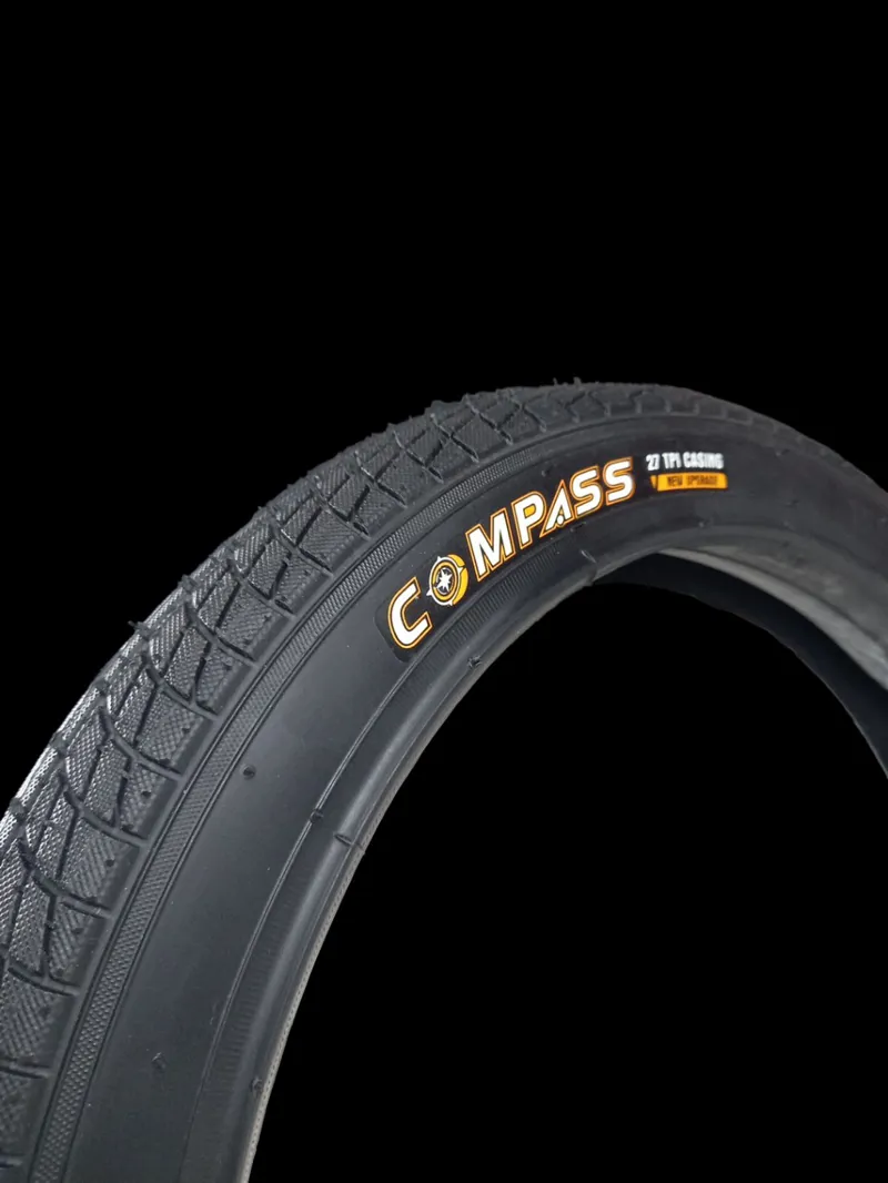 Compass Street BMX Tyre 20 x 2.35 Wire Bead in Black