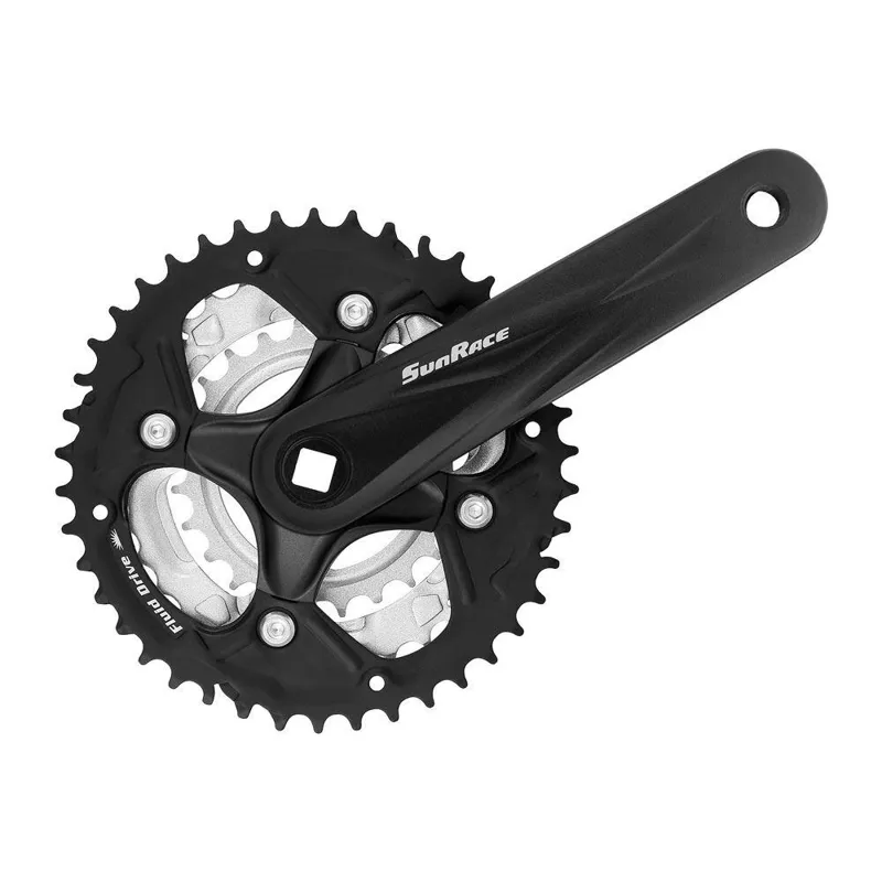 Sunrace M300 Cranks 48/38/28T 170mm in Black