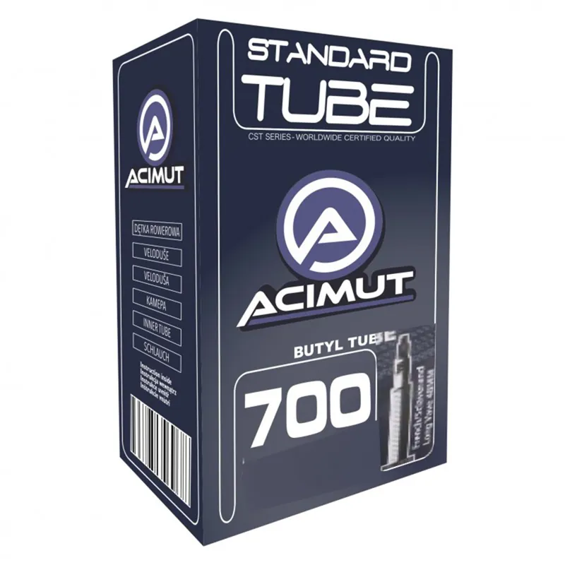 CST Acimut Tube 700 x 35-43 Presta Valve 48mm in Black