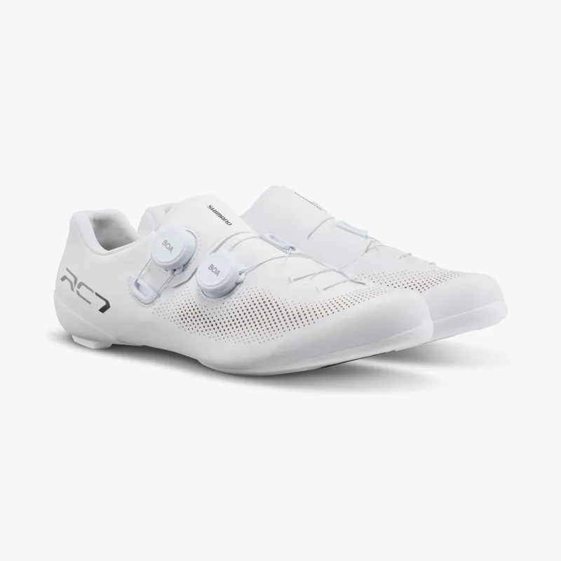 Shimano RC703 Clipless Road Shoes Mens in White-1