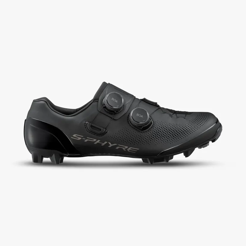 S-PHYRE XC903 Mountain Bike Xc Shoes Size 45 Wide Fit In Black