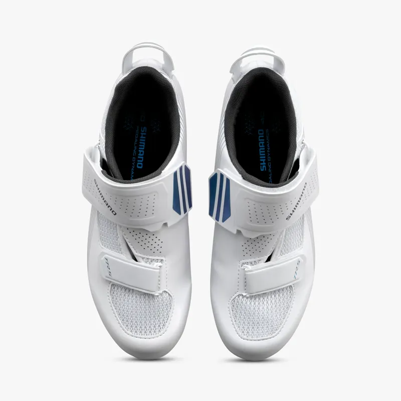 Shimano TR501 Women's Clipless Triathlon Shoes in White-4