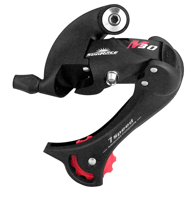 Sunrace RD-M37 7 Speed Rear Derailleur in Black
